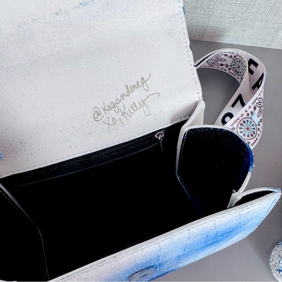 Artistic Crossbody Bag with Evil Eye Design - Picture 7 of 12